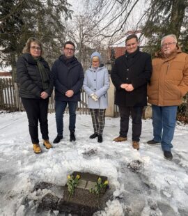 Gedenkminute zum Holocaust-Gedenktag am 27. Januar in Möser