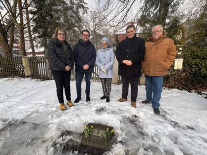 Gedenkminute zum Holocaust-Gedenktag am 27. Januar in Möser